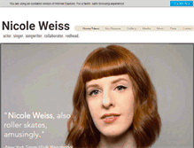 Tablet Screenshot of nicoleweiss.com